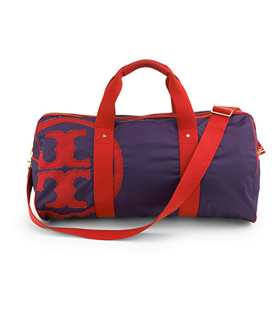Tory Burch Purple _Red Luggage Nylon Bags Weekender Greyden Duffle