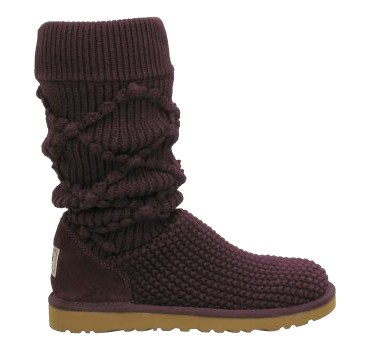 UGG Classic Argyle Knit Purple 5879 Boots Onsale